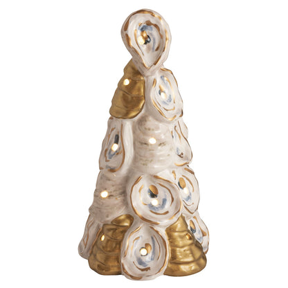 Mud Pie Oyster Ceramic Light-Up Tree - 3 Sizes