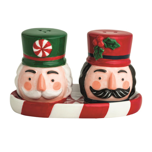 Mud Pie Nutcracker Salt & Pepper Set