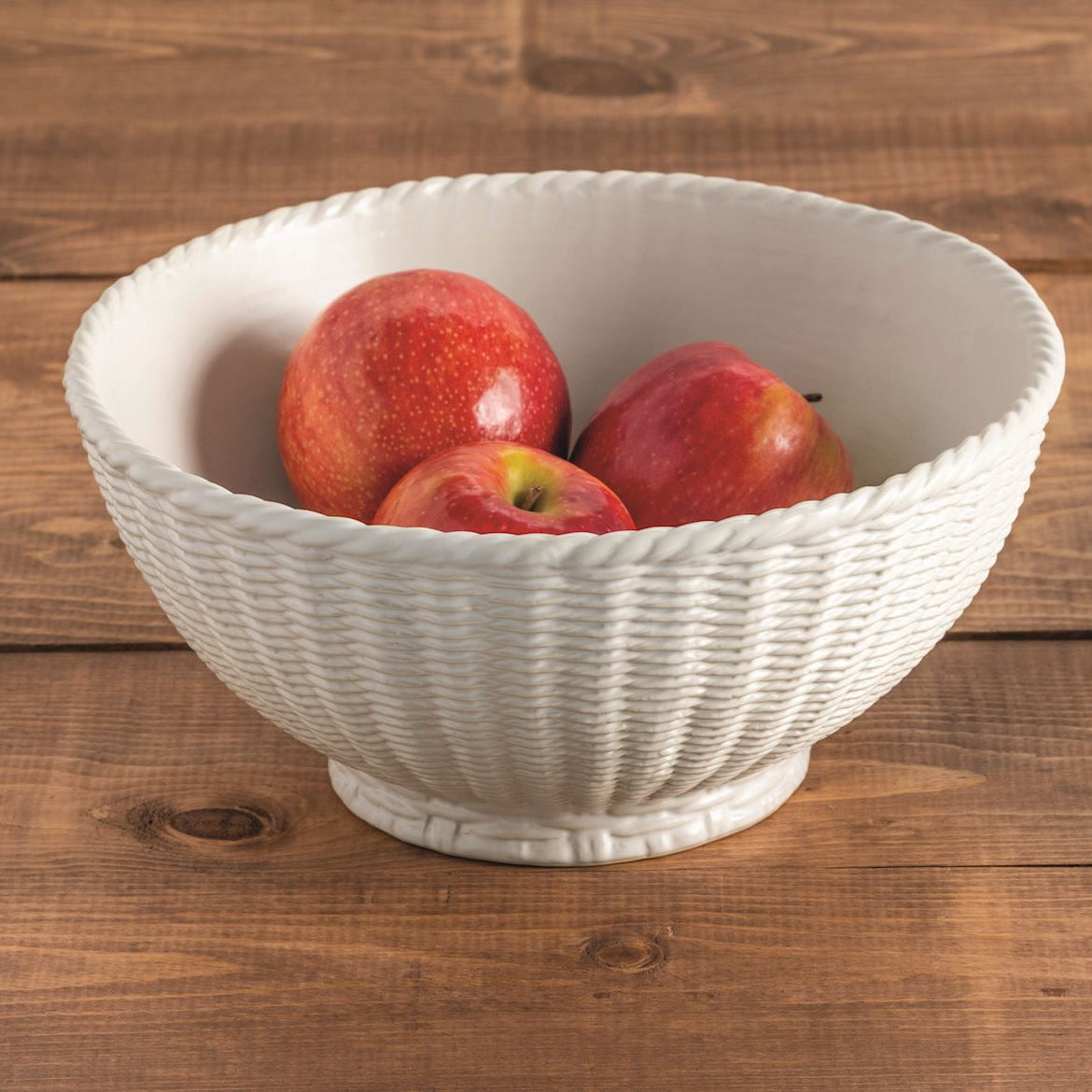 Mud Pie Decorative Ceramic Woven Bowl