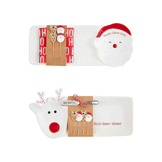 Mud Pie Santa and Rudolph Hostess Gift Sets