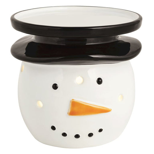 Mud Pie Snowman Light-Up Pillar Holder