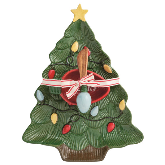 Mud Pie Farm Christmas Tree Chip & Dip