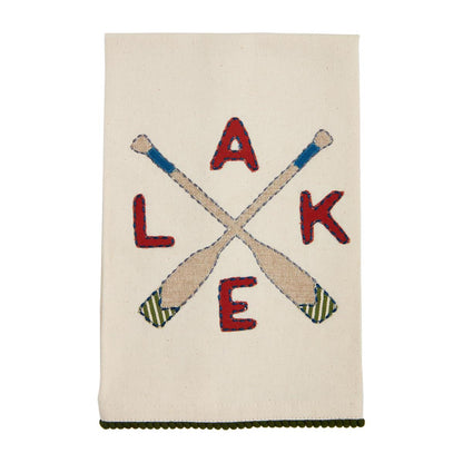 Mud Pie Lake Applique Hand Towel - Set of Three