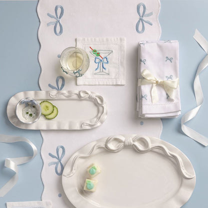Mud Pie Martini Bow Cocktail Napkin Set