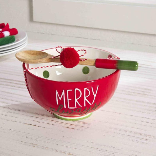 Mud Pie Merry Always Bowl Set