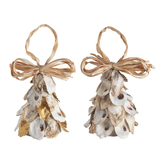 Mud Pie Oyster Tree Christmas Light-Up Ornaments - 2 Styles