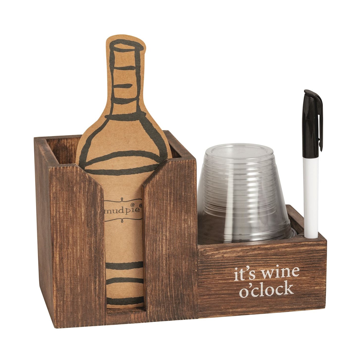 Mud Pie Wine Bottle Disposable Cups