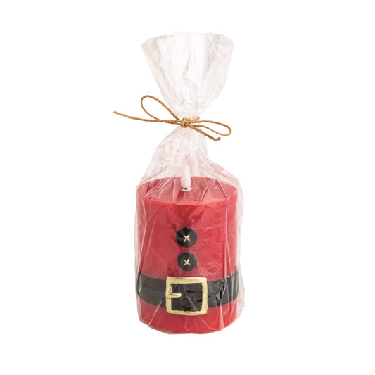 Mud Pie Hand-Pained Santa Flameless Candle - 2 Sizes