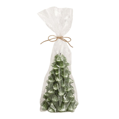 Mud Pie Hand-Pained Christmas Tree Flameless Candle - 2 Sizes