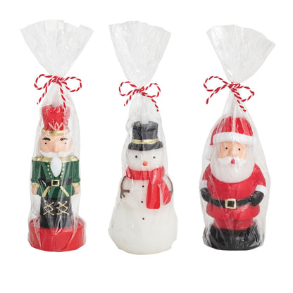 Mud Pie Christmas Figural Flameless Candle - 3 Styles