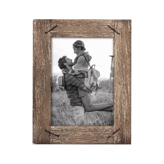4x6 Weathered Wood Frame with Nail Accents - CeCe's Home & Gifts