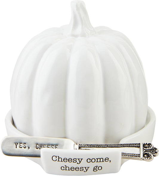 Mud Pie Pumpkin Cheese Ball Cloche Set