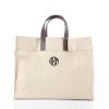 Personalized Open Canvas Tote Bag | Free Monogram
