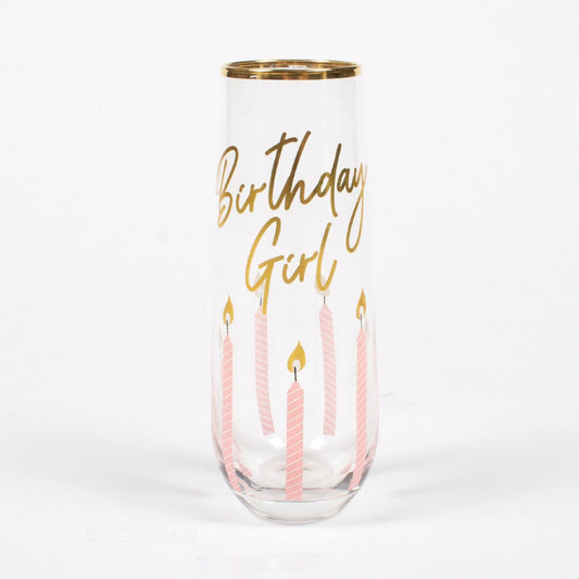 8 Oak Lane Birthday Girl Stemless Champagne Flute - CeCe's Home & Gifts