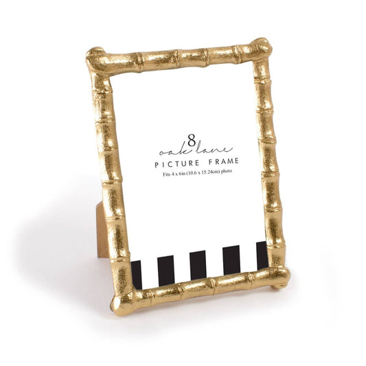 8 Oak Lane - Gold Bamboo 5x7 Picture Frame - CeCe's Home & Gifts