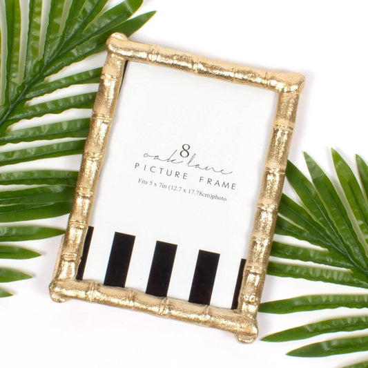 8 Oak Lane 8 Oak Lane - Gold Bamboo 5x7 Picture Frame | CeCe's Home & Gifts