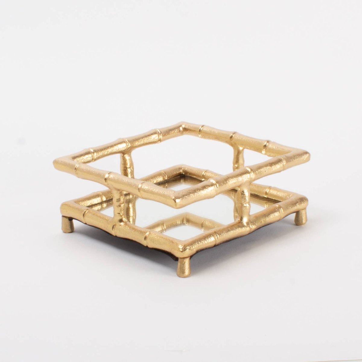 8 Oak Lane - Gold Bamboo Cocktail Napkin Tray | CeCe's Home & Gifts