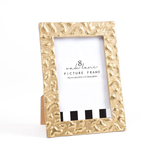 8 Oak Lane - Gold Leopard 4x6 Picture Frame - CeCe's Home & Gifts