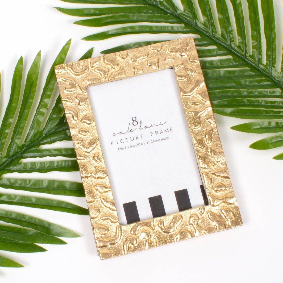 8 Oak Lane - Gold Leopard 4x6 Picture Frame - CeCe's Home & Gifts