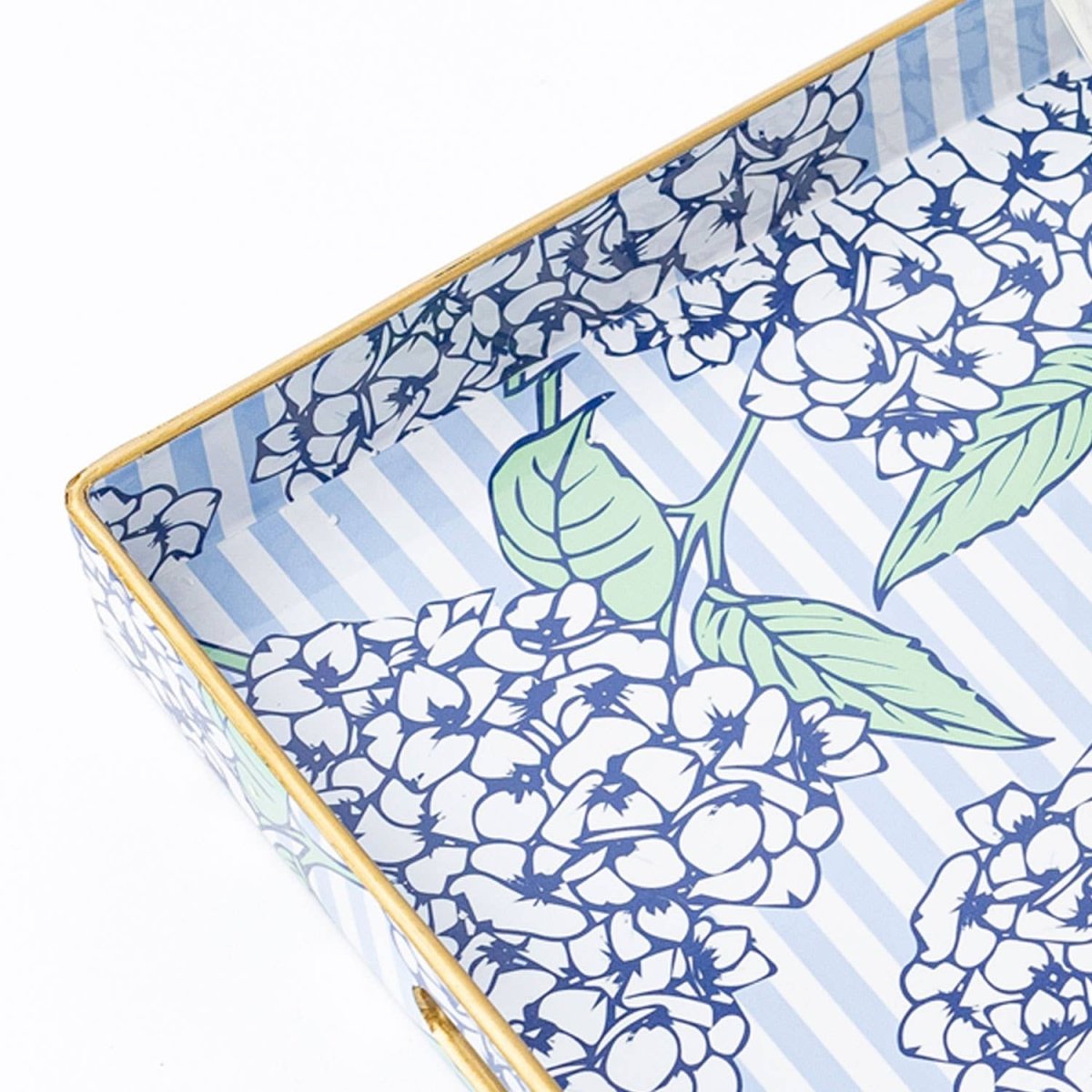 8 Oak Lane 8 Oak Lane - Hydrangea Stem Square Tray | CeCe's Home & Gifts