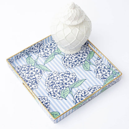 8 Oak Lane 8 Oak Lane - Hydrangea Stem Square Tray | CeCe's Home & Gifts