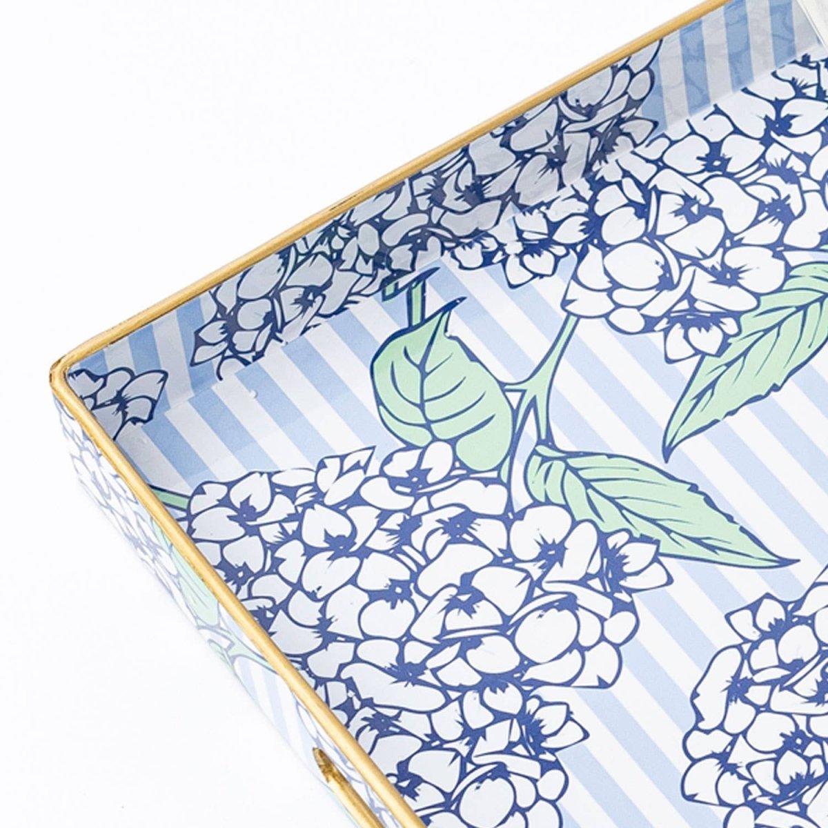 8 Oak Lane 8 Oak Lane - Hydrangea Stem Square Tray | CeCe's Home & Gifts