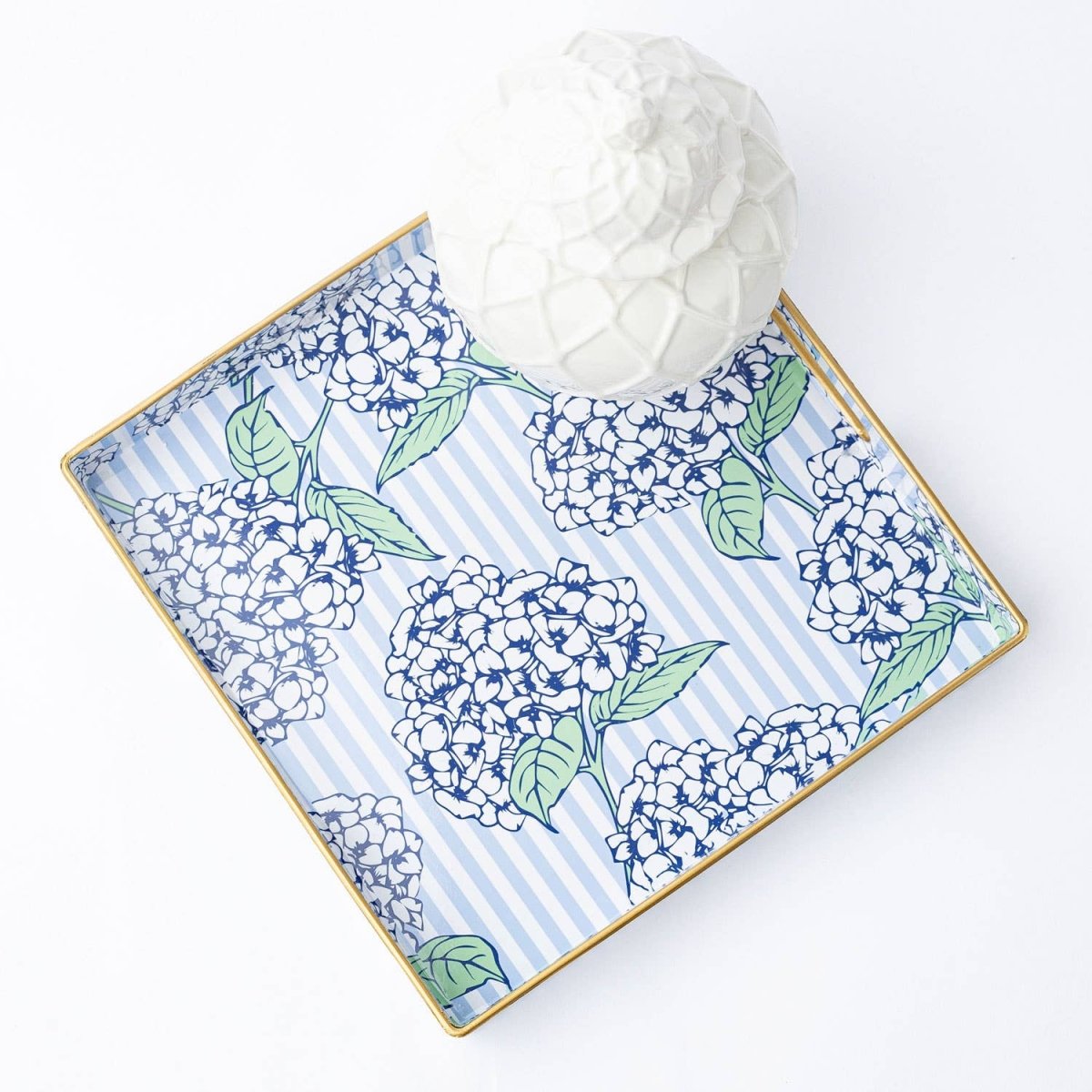 8 Oak Lane 8 Oak Lane - Hydrangea Stem Square Tray | CeCe's Home & Gifts