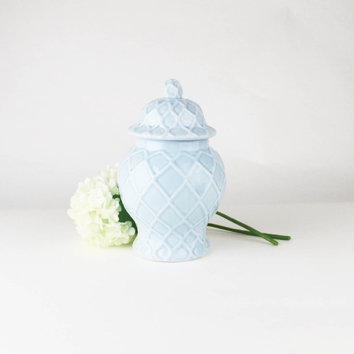 8 Oak Lane 8 Oak Lane Light Blue Ginger Jar - 2 Sizes | CeCe's Home & Gifts