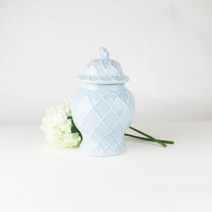 8 Oak Lane 8 Oak Lane Light Blue Ginger Jar - 2 Sizes | CeCe's Home & Gifts