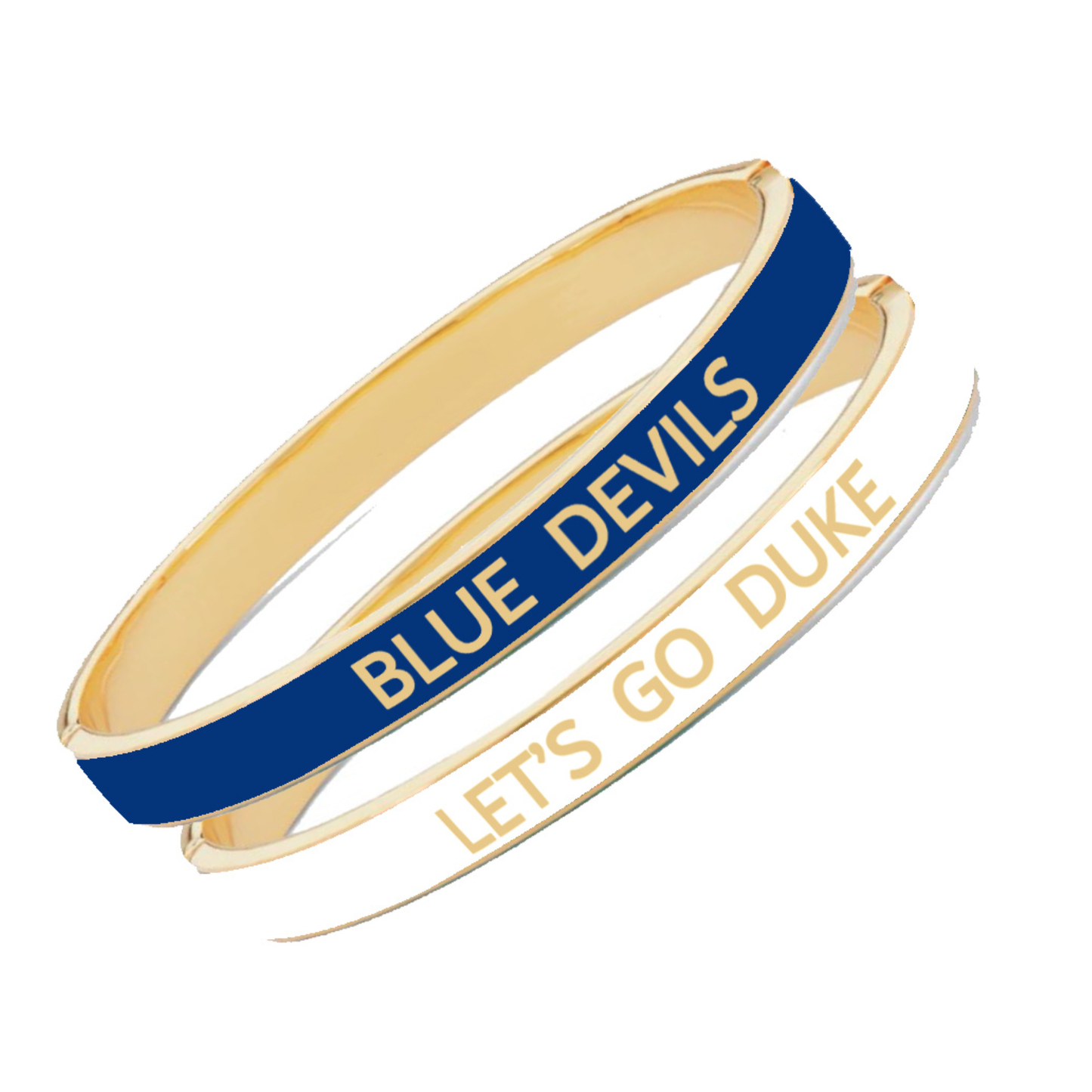 Duke Blue Devils Skinny Enamel Hinge Bangle Set