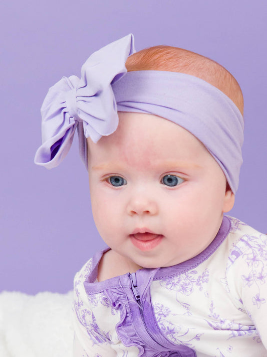 Lavender Big Bow Headband