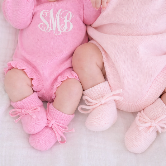 Baby Knitted Booties - 2 Colors