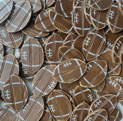 Handcrafted Wooden Football Coasters - Set of 4