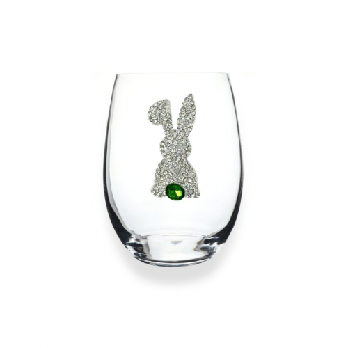 2026 Limited Edition Bunny Jeweled Stemless Glassware