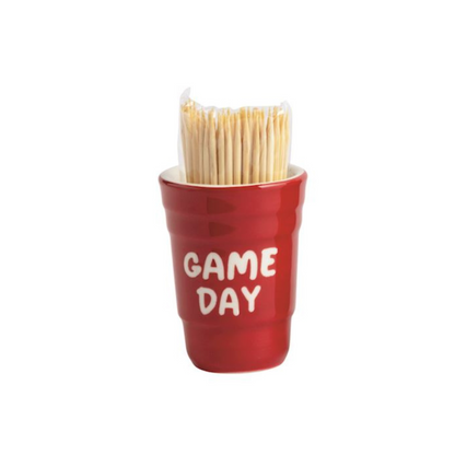 Mud Pie Tailgate Toothpick Holder Set - 3 Styles