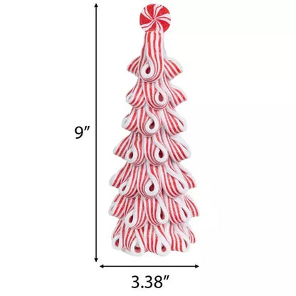 Peppermint Candy Stripe Tree Light-Up Sitter - 3 Sizes