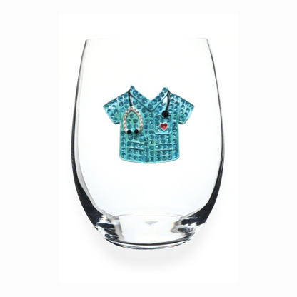 Scrubs Jeweled Stemless Glassware