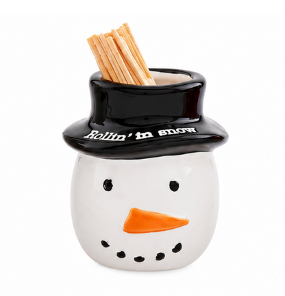 Mud Pie Christmas Toothpick Holder Set - 4 Styles