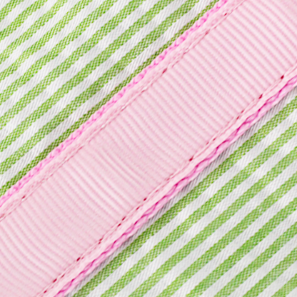 Monogrammed Sweet Pea Seersucker Lunchbox