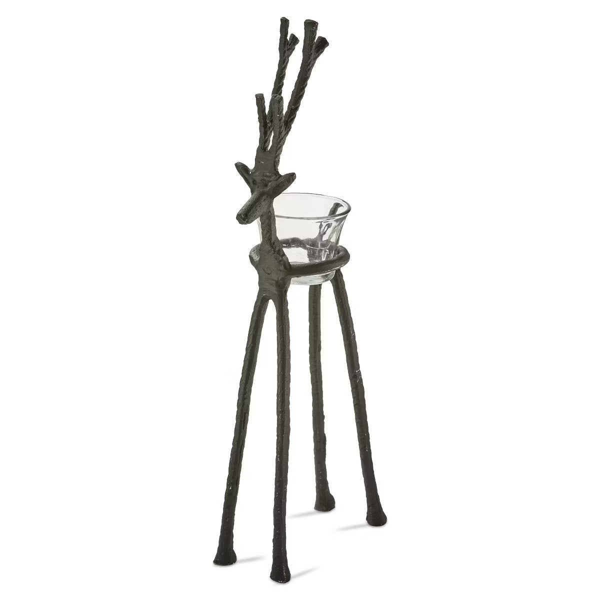 Rustic Reindeer Tea-light Holder - 2 Sizes
