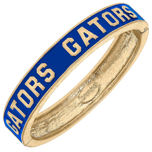 Florida Gators Blue Enamel Logo Hinge Bangle