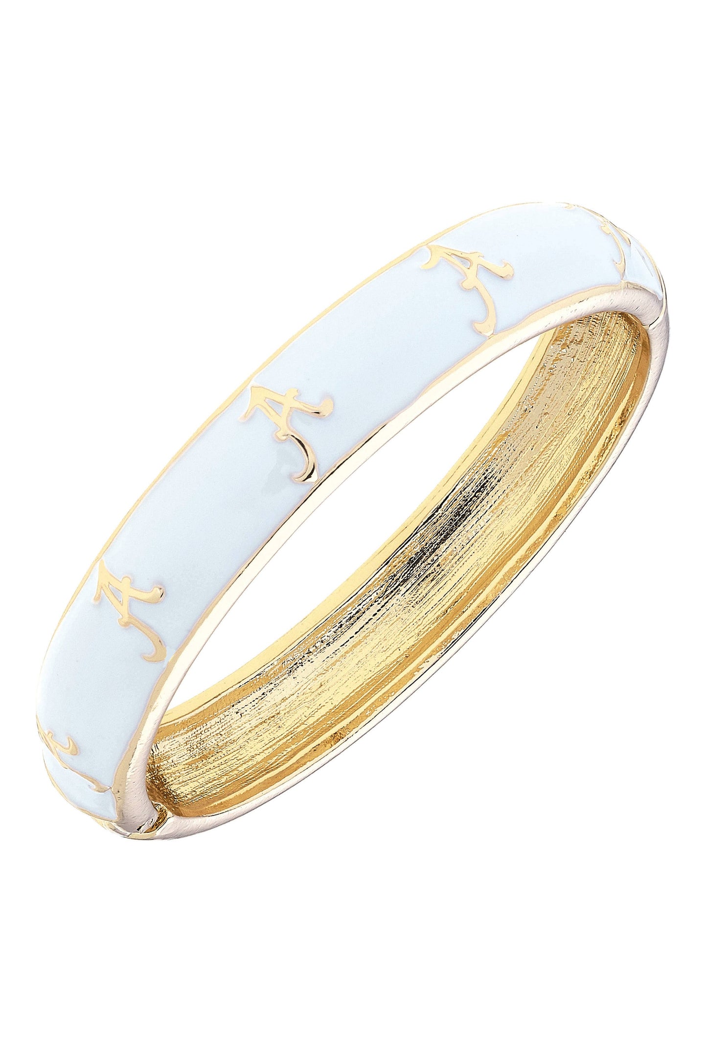 Alabama Crimson Tide Enamel Logo Hinge Bangle