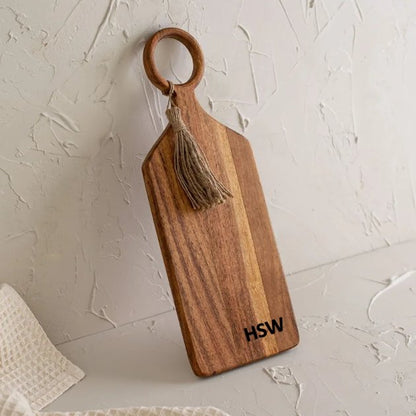 Foreside Home & Garden Acacia Wood Camellia Large Cutting Board | CeCe's Home & Gifts