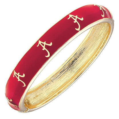Canvas Style Alabama Crimson Tide Enamel Hinge Bangle | Canvas Style | CeCe's Home & Gifts
