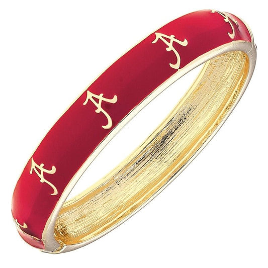 Canvas Style Alabama Crimson Tide Enamel Hinge Bangle | Canvas Style | CeCe's Home & Gifts