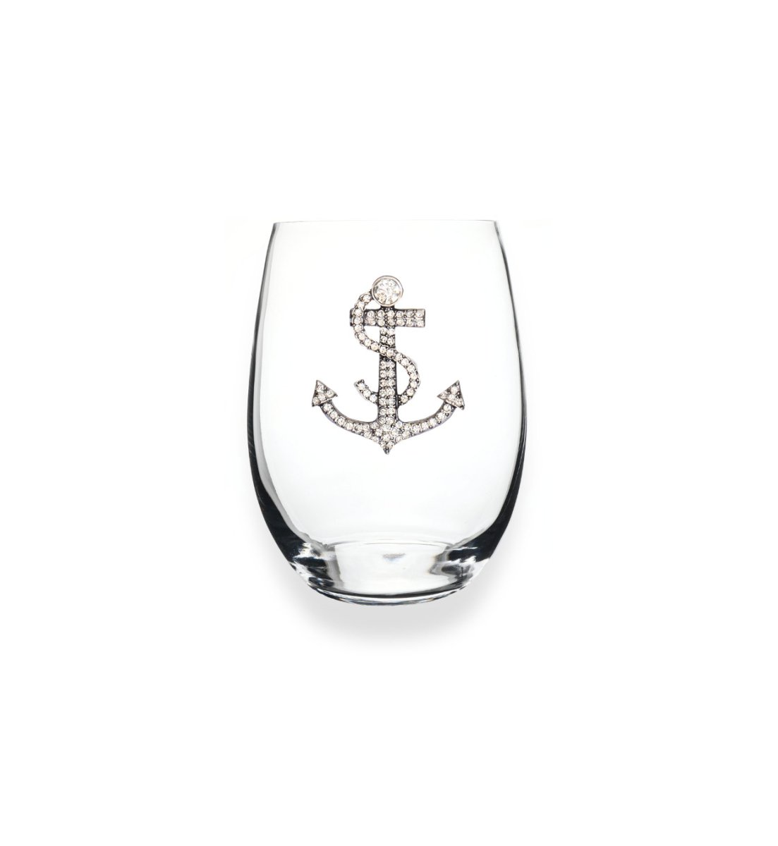 Anchor Jeweled Stemless Glassware - CeCe's Home & Gifts