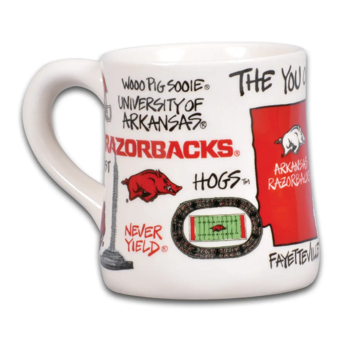 Magnolia Lane Arkansas Razorbacks Icon Mug | CeCe's Home & Gifts