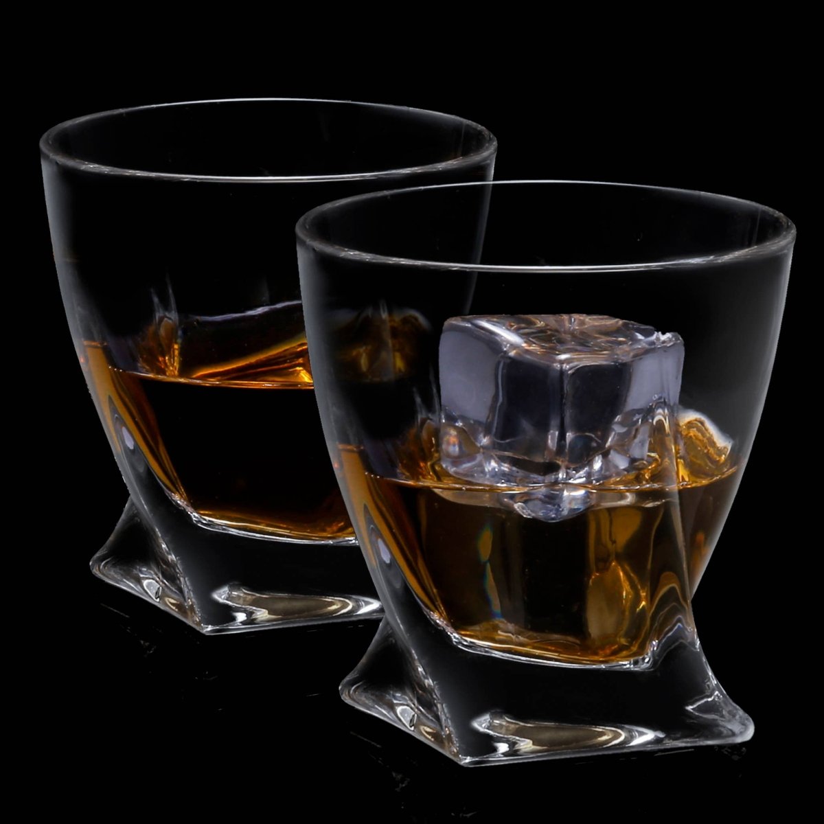 JoyJolt Atlas Crystal Whiskey Glasses - Set of 2 | CeCe's Home & Gifts