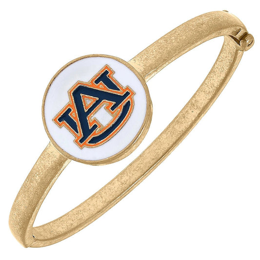 Canvas Style Auburn Tigers Enamel Statement Hinge Bangle | Canvas Style | CeCe's Home & Gifts