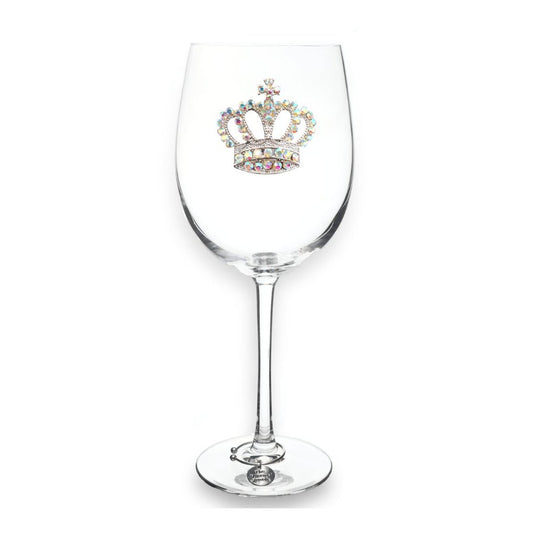 Aurora Borealis Crown Jeweled Stemmed Glassware - CeCe's Home & Gifts